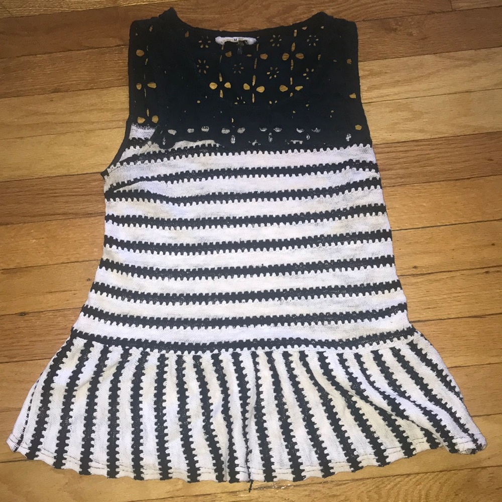 Knitted Camisole Peplum Top